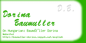 dorina baumuller business card